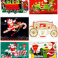 Vintage Christmas Santa Claus Vehicles Card Collage Sheets Printable PDF Instant Digital Download Planes Trains Automobiles 110 Images