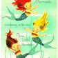 Vintage Printable Three Pretty Mermaid Friends Birthday Greeting Card Images PDF Instant Digital Download Kitsch Kawaii MCM Water Nymphs
