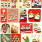 Vintage Christmas Choir Boys Collage Sheets Printable PDF Instant Digital Kitsch Cute Holiday Caroling Church Kids 80 Retro Images