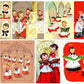 Vintage Christmas Choir Boys Collage Sheets Printable PDF Instant Digital Kitsch Cute Holiday Caroling Church Kids 80 Retro Images