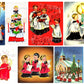 Vintage Christmas Choir Boys Collage Sheets Printable PDF Instant Digital Kitsch Cute Holiday Caroling Church Kids 80 Retro Images