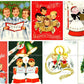 Vintage Christmas Choir Boys Collage Sheets Printable PDF Instant Digital Kitsch Cute Holiday Caroling Church Kids 80 Retro Images
