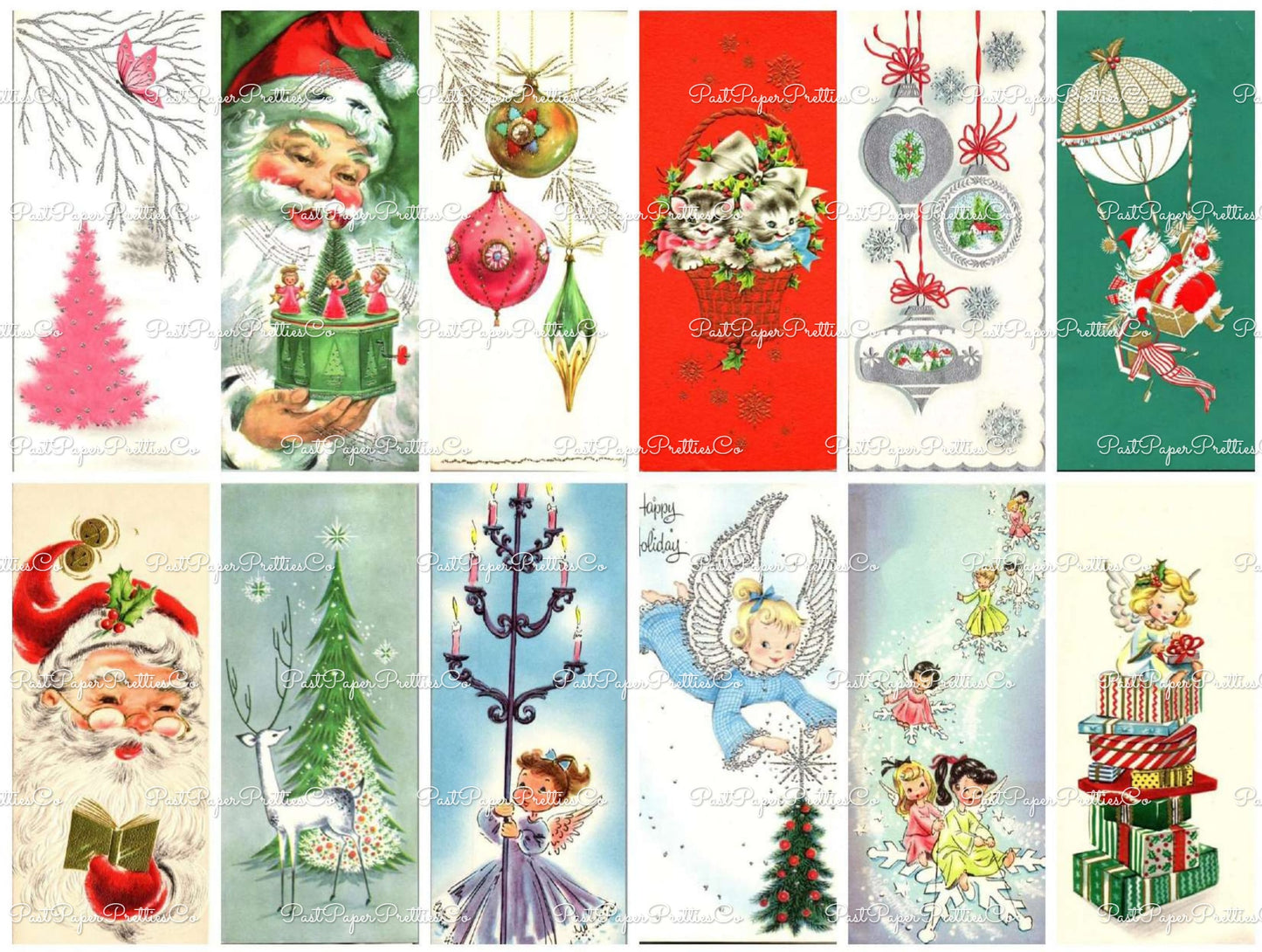700 + Vintage MCM Printable Christmas Gift Tags Cute Retro Graphics PDF Instant Digital Download HUGE Lot of Holiday Present Tags 708 Images