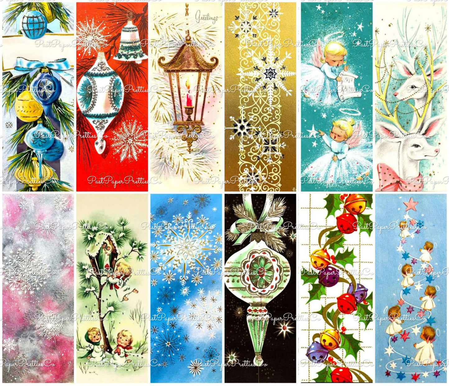 700 + Vintage MCM Printable Christmas Gift Tags Cute Retro Graphics PDF Instant Digital Download HUGE Lot of Holiday Present Tags 708 Images