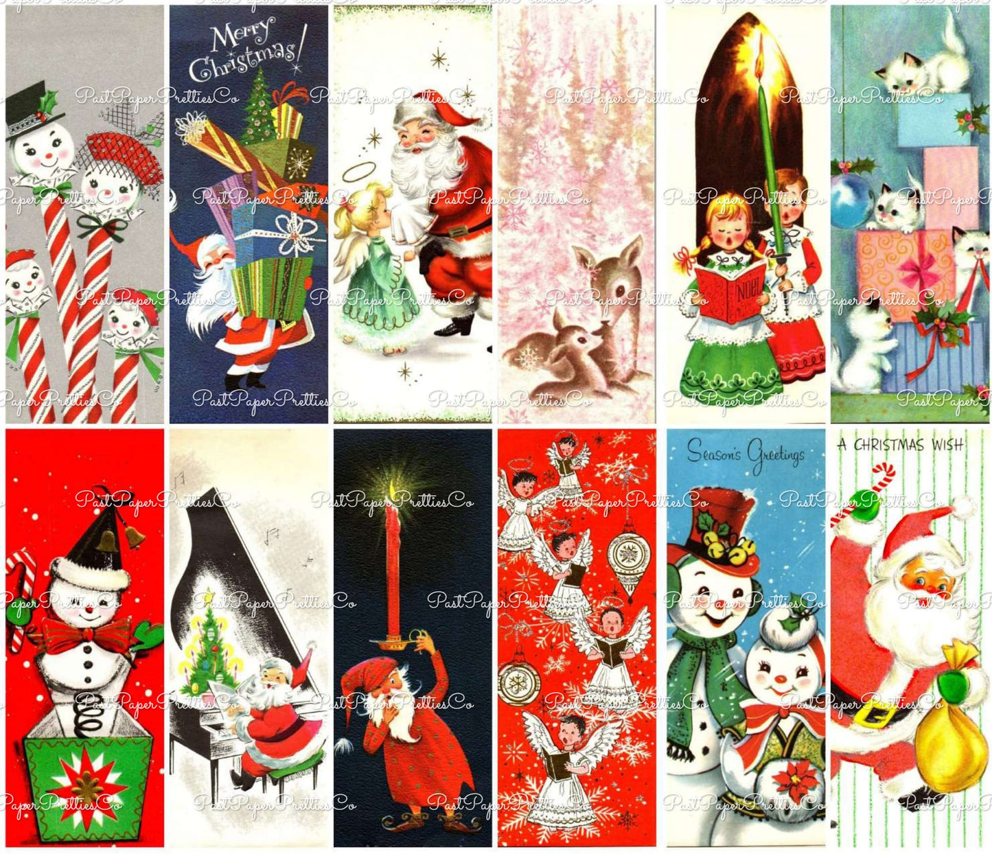 700 + Vintage MCM Printable Christmas Gift Tags Cute Retro Graphics PDF Instant Digital Download HUGE Lot of Holiday Present Tags 708 Images