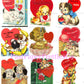 Vintage Puppy Dogs Valentine Cards ALL Doggie Themed Collage Images Printable PDF Instant Digital Download 168 Designs Dog Love Clip Art