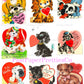 Vintage Puppy Dogs Valentine Cards ALL Doggie Themed Collage Images Printable PDF Instant Digital Download 168 Designs Dog Love Clip Art