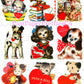 Vintage Puppy Dogs Valentine Cards ALL Doggie Themed Collage Images Printable PDF Instant Digital Download 168 Designs Dog Love Clip Art