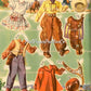 Vintage Paper Dolls Ride A Pony 1944 Printable PDF Instant Digital Download Cute Little Cowgirl Cowboy Western Dolls and Horses Clip Art