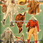 Vintage Paper Dolls Ride A Pony 1944 Printable PDF Instant Digital Download Cute Little Cowgirl Cowboy Western Dolls and Horses Clip Art