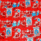Vintage Printable Christmas Gift Wrap Dapper Dressy Tailored Suit Santa Claus Retro Wrapping Paper Collage Sheet Instant Digital Download