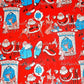 Vintage Printable Christmas Gift Wrap Dapper Dressy Tailored Suit Santa Claus Retro Wrapping Paper Collage Sheet Instant Digital Download