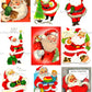 Vintage Printable Christmas Cards So Many Santas Collage Collection ALL Mid Century Santa Claus 72 Images PDF Instant Digital Download
