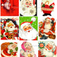 Vintage Printable Christmas Cards So Many Santas Collage Collection ALL Mid Century Santa Claus 72 Images PDF Instant Digital Download