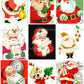 Vintage Printable Christmas Cards So Many Santas Collage Collection ALL Mid Century Santa Claus 72 Images PDF Instant Digital Download