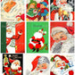 Vintage Printable Christmas Cards So Many Santas Collage Collection ALL Mid Century Santa Claus 72 Images PDF Instant Digital Download