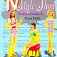 Vintage Paper Dolls TV Style Show 1949 Printable PDF Instant Digital Download Retro Television Fashion Models Starlets 5 Dolls Clip Art