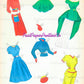 Vintage Paper Dolls TV Style Show 1949 Printable PDF Instant Digital Download Retro Television Fashion Models Starlets 5 Dolls Clip Art