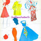 Vintage Paper Dolls TV Style Show 1949 Printable PDF Instant Digital Download Retro Television Fashion Models Starlets 5 Dolls Clip Art