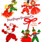 Vintage Christmas Yarn People Collage Sheets & Full Cards Printable PDF Instant Digital Kitsch Cute Yarny Holiday Couples Family 45 Images