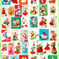 36 Vintage Printable Christmas Cuties Pretty Shoppers All Shopping Ladies & Girls Collage Sheets Card Images PDF Instant Digital Download