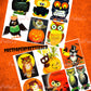 Vintage Retro Halloween OWLS Collage Sheets 24 Card Images Printable PDF Instant Digital Download Mid Century Kitsch Spooky Cute Clip Art