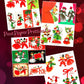 Vintage Christmas Yarn People Collage Sheets & Full Cards Printable PDF Instant Digital Kitsch Cute Yarny Holiday Couples Family 45 Images