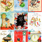 Vintage Happy New Year Printable MCM Card Collage Sheets PDF Instant Digital Download 63 New Years Day Eve Clipart Images