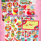 Vintage Printable Retro 1960's Valentines Day Playbook Card Cut Outs 4 Collage Sheets PDF Instant Digital Download Cute Boys Girls Animals