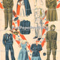 Vintage Paper Dolls Victory Volunteers WWII Military Guys n Gals Dolls 1942 Printable PDF Instant Digital Download Wartime Clip Art JPEG