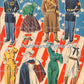 Vintage Paper Dolls Victory Volunteers WWII Military Guys n Gals Dolls 1942 Printable PDF Instant Digital Download Wartime Clip Art JPEG