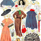 Vintage Paper Dolls Ava Gardner Movie Star 1940s Printable PDF Instant Digital Download Hollywood Actress Starlet Doll Clip Art