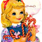 Vintage Christmas Girls Faces Portraits Collage Sheets & Full Card Images Printable PDF Instant Digital Download 54 Designs