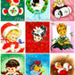 Vintage Christmas Girls Faces Portraits Collage Sheets & Full Card Images Printable PDF Instant Digital Download 54 Designs