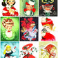 Vintage Christmas Girls Faces Portraits Collage Sheets & Full Card Images Printable PDF Instant Digital Download 54 Designs