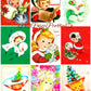 Vintage Christmas Girls Faces Portraits Collage Sheets & Full Card Images Printable PDF Instant Digital Download 54 Designs