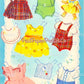 Vintage Paper Dolls Baby Brother and Sister Cute Twin Babies 1958 Printable PDF Instant Digital Download Retro MCM Infant Siblings Clip Art