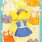 Vintage Paper Dolls Baby Brother and Sister Cute Twin Babies 1958 Printable PDF Instant Digital Download Retro MCM Infant Siblings Clip Art
