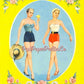 Vintage Paper Dolls Martha Hyer MCM Movie Star 1958 Printable PDF Instant Digital Download Hollywood Actress Starlet Doll Clip Art