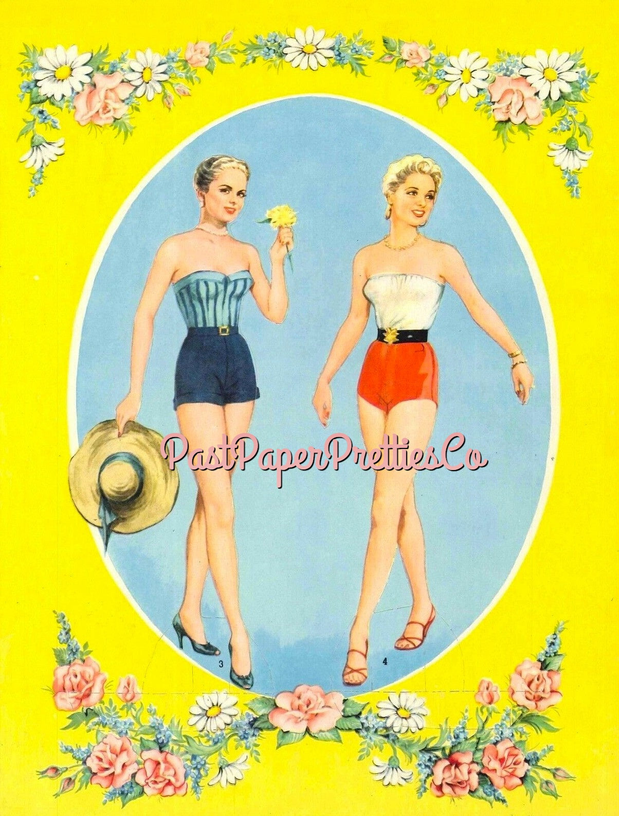 Vintage Paper Dolls Martha Hyer MCM Movie Star 1958 Printable PDF Instant Digital Download Hollywood Actress Starlet Doll Clip Art