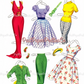 Vintage Paper Dolls Martha Hyer MCM Movie Star 1958 Printable PDF Instant Digital Download Hollywood Actress Starlet Doll Clip Art