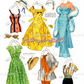 Vintage Paper Dolls Martha Hyer MCM Movie Star 1958 Printable PDF Instant Digital Download Hollywood Actress Starlet Doll Clip Art