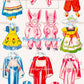 Vintage 27 Dancing School Paper Dolls 1938 PDF Printable Instant Digital Download  Adorable Kitsch Children Clipart