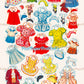 Vintage 27 Dancing School Paper Dolls 1938 PDF Printable Instant Digital Download  Adorable Kitsch Children Clipart