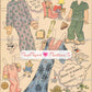 Vintage Paper Dolls Blondie Cut-Out Book 1944 Printable PDF Instant Digital Download Dagwood Bumstead Comic Strip Family Fun Clip Art  981