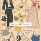 Vintage Paper Dolls Blondie Cut-Out Book 1944 Printable PDF Instant Digital Download Dagwood Bumstead Comic Strip Family Fun Clip Art  981