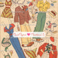Vintage Paper Dolls Blondie Cut-Out Book 1944 Printable PDF Instant Digital Download Dagwood Bumstead Comic Strip Family Fun Clip Art  981