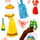 Vintage Paper Dolls Models Doll Book 1940s Printable PDF Instant Digital Download 5 Pretty MCM Ladies and Wardrobe Clip Art