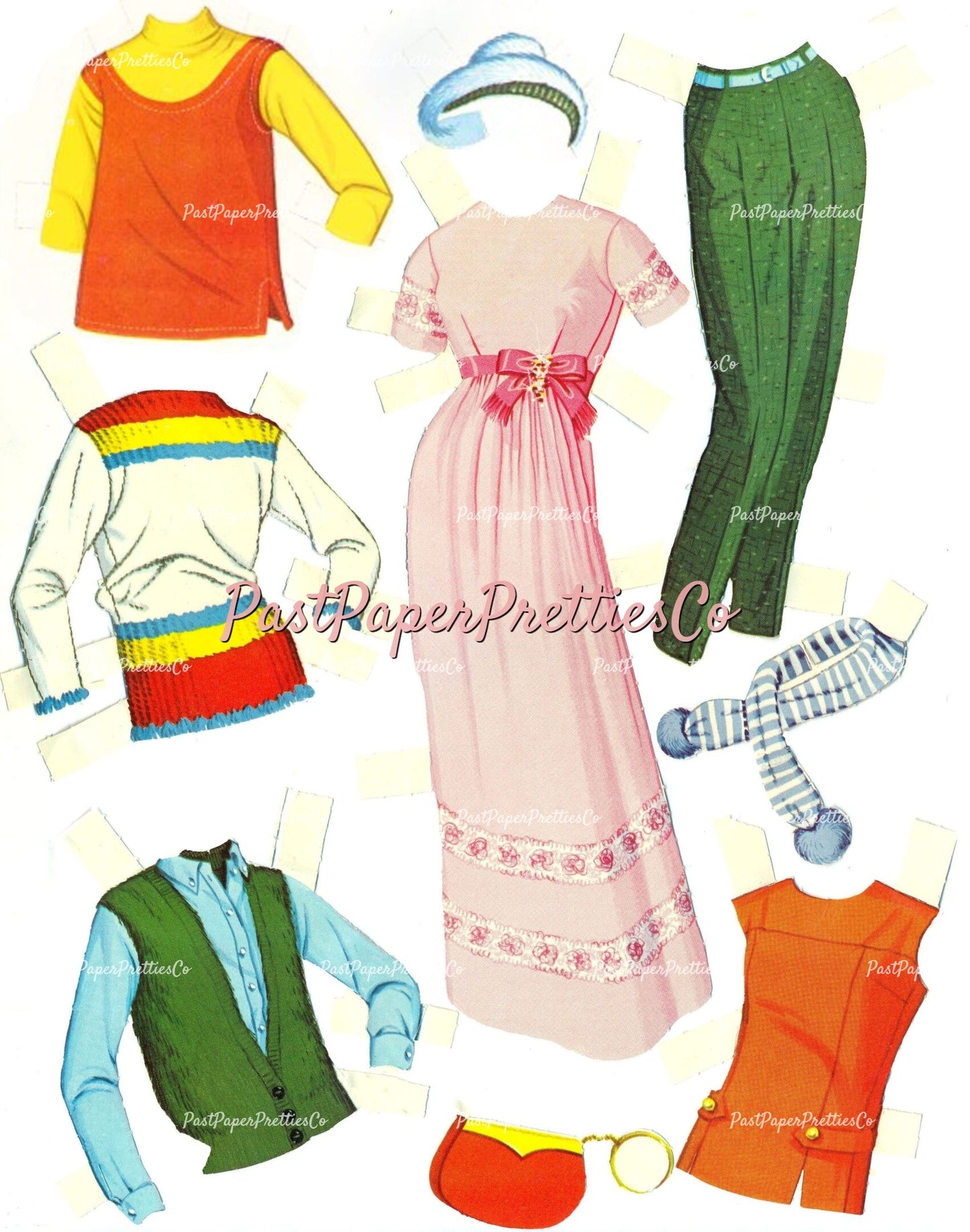 Vintage Movie Star Paper Dolls Patty Duke 1964 Printable PDF Instant Digital Download Teenager Hollywood Starlet