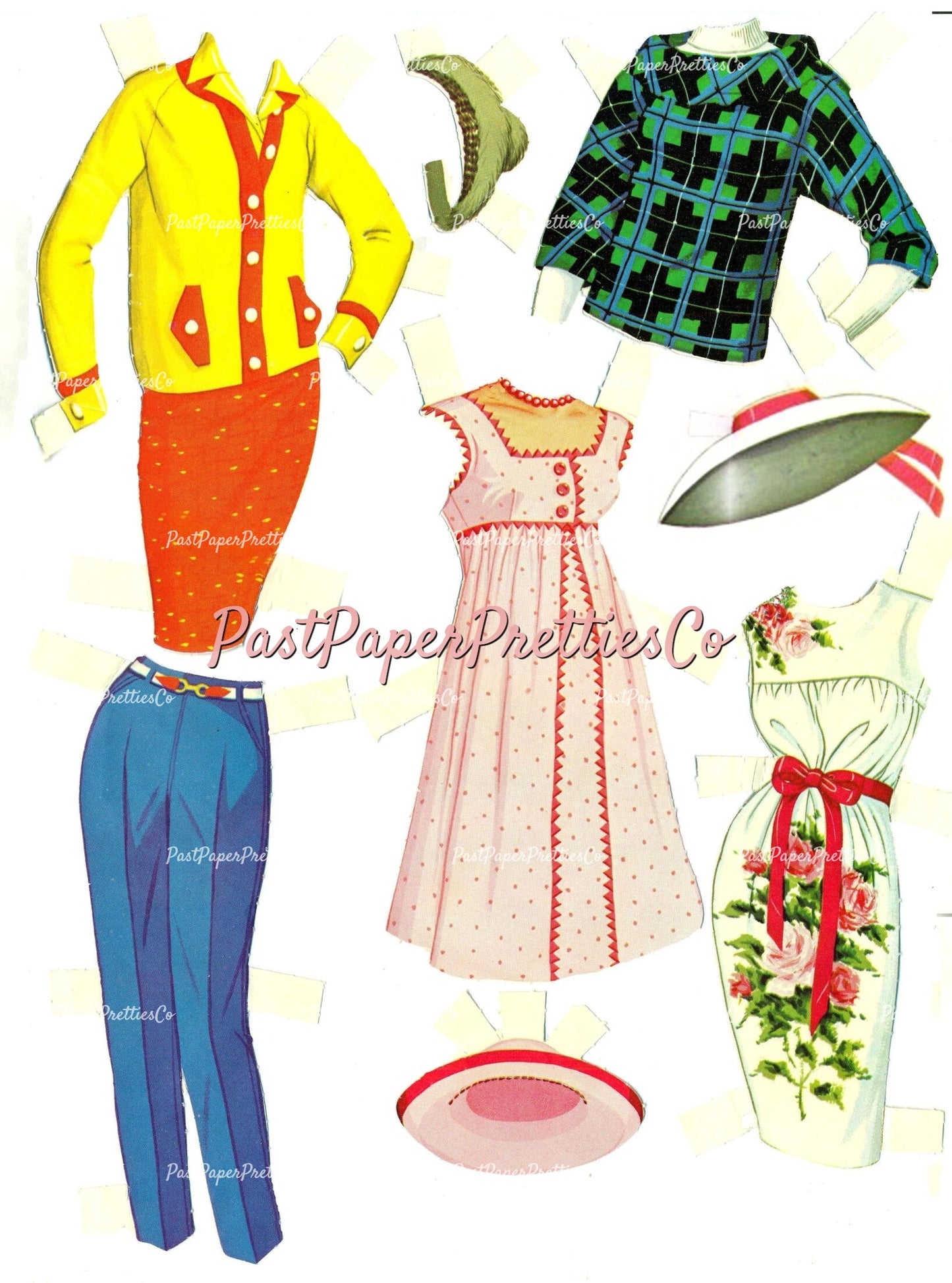 Vintage Movie Star Paper Dolls Patty Duke 1964 Printable PDF Instant Digital Download Teenager Hollywood Starlet